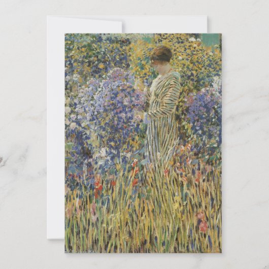 Lady in a Garden von Frederick Frieseke, Fine Art (Vorderseite)