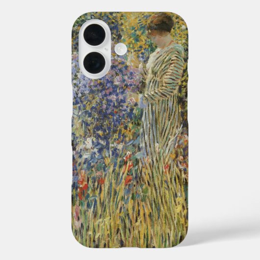Lady in a Garden von Frederick Frieseke, Fine Art Case-Mate iPhone Hülle (Rückseite)
