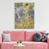 Lady in a Garden von Frederick Frieseke, Fine Art Leinwanddruck (Insitu (Wohnzimmer))