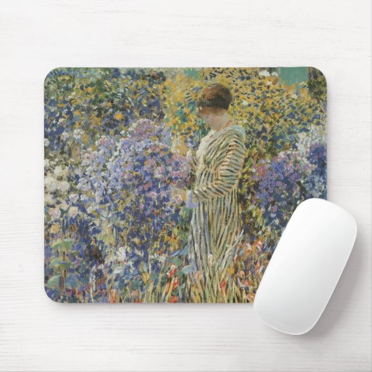 Lady in a Garden von Frederick Frieseke, Fine Art Mousepad (Mit Mouse)