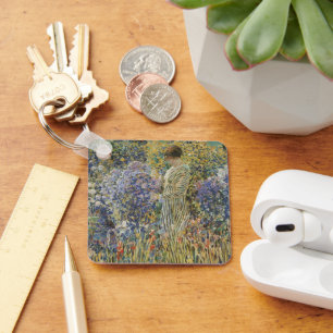 Lady in a Garden von Frederick Frieseke, Fine Art Schlüsselanhänger