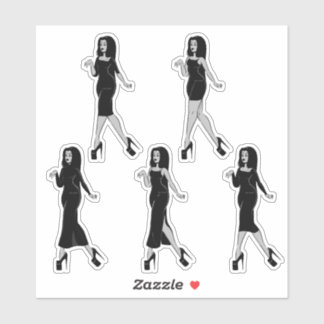 Lady in Black III Aufkleber