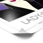 Lady In Black - im Stil der 80er Jahre Patrick Nag Fotodruck (Ecke)