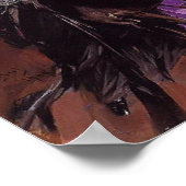 Lady in Black mit einem Greyhound Poster (Ecke)