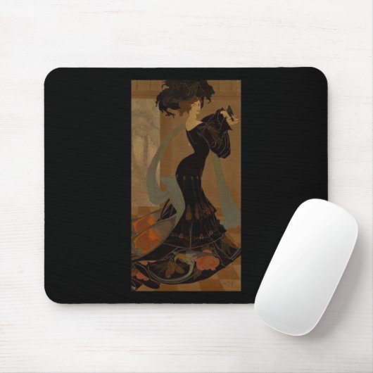 Lady in Black Mousepad (Mit Mouse)