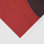 Lady in Black Musiknote Crimson Cadence Decoupage Seidenpapier (Ausschnitt)