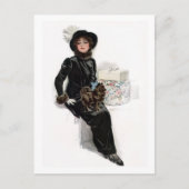 Lady in Black Postkarte (Vorderseite)