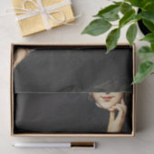 Lady in Black Seidenpapier (Geschenk)