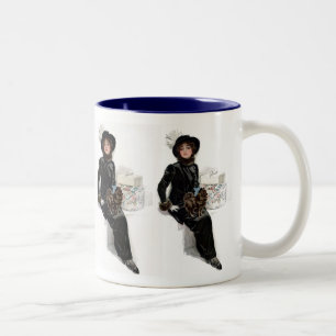 Lady in Black Zweifarbige Tasse