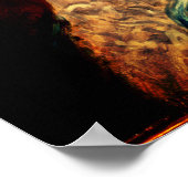 Lady in blau-georgianischer Herzogin Gainsborough Poster (Ecke)