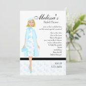 Lady in Blue Einladung (Stehend Vorderseite)