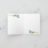 Lady in Blue Hat Note Card Karte (Innenseite)