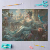 Lady in Blue Seidenpapier (Basteln)