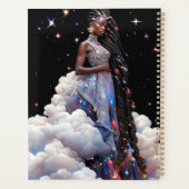Lady in Clouds African American Art Planer (Rückseite)