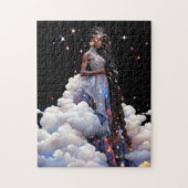 Lady in Clouds African American Art Puzzle (Vertikal)