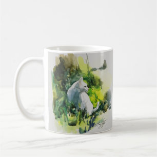 Lady in der Sun-Tasse Kaffeetasse