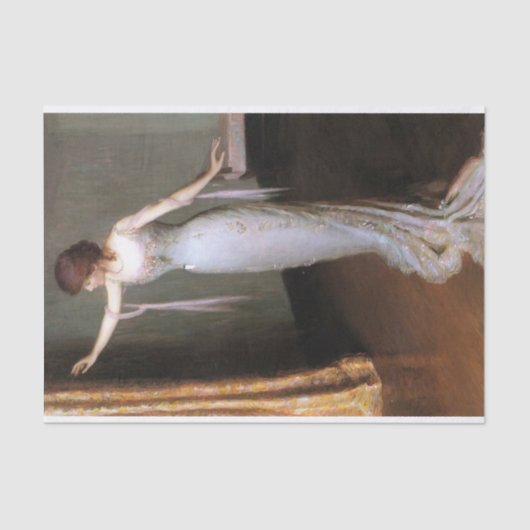 Lady in einem Abend Dress by Lilla Cabot Perry Seidenpapier (Vorderseite)