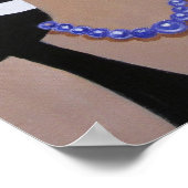 LADY IN EINEM BILDERHAT, POSTER (Ecke)