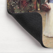 Lady in einem Garten Mousepad (Ecke)