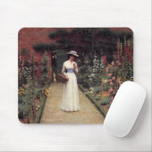 Lady in einem Garten Mousepad (Mit Mouse)