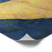 Lady in einem gelben Kleid, 1899 Poster (Ecke)