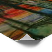 Lady in einem Lila Kleid Poster (Ecke)