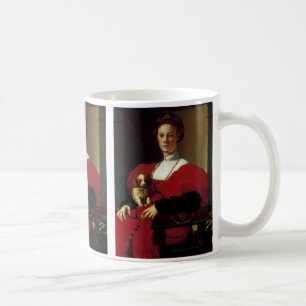 Lady in einem roten Kleid Kaffeetasse
