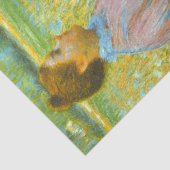 Lady in einer grünen Wiese Seidenpapier (Detail)