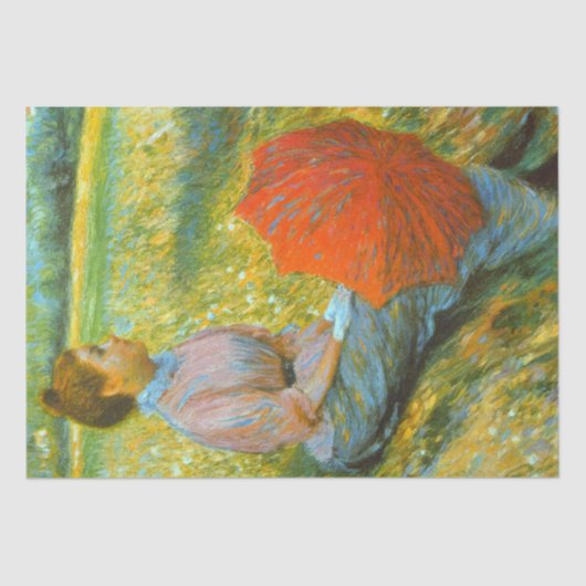 Lady in einer grünen Wiese Seidenpapier (Vorderseite)