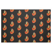 Lady in Feuerkleid in Schwarz Stoff (Fat Quarter (45,7 x 55,9 cm))