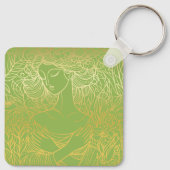 Lady in Gardem Schlüsselanhänger (Rückseite)