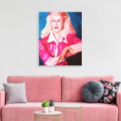 LADY IN GEWARTET Leinwand (Insitu (Wohnzimmer))