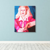 LADY IN GEWARTET Leinwand (Insitu (Holzboden))