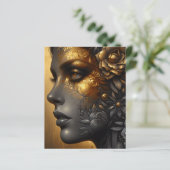 Lady in Gold Ethereal Art Scrapbook (Stehend Vorderseite)