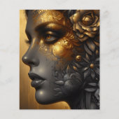 Lady in Gold Ethereal Art Scrapbook (Vorderseite)