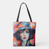 Lady in Hat Fauvism Tasche (Rückseite)