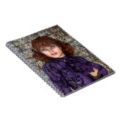 Lady in Lila Notizblock (Rechte Seite)