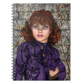 Lady in Lila Notizblock (Vorderseite)