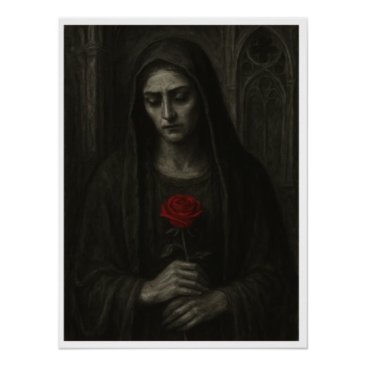 Lady in Mourning Gothic Poster (Vorderseite)