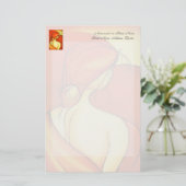 Lady in Orange Briefpapier (Stehend Vorderseite)