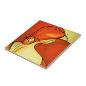 Lady in Orange Fliese (Seite)