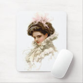 Lady in Profil Mousepad (Mit Mouse)