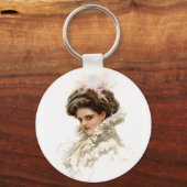 Lady in Profil Schlüsselanhänger (Vorderseite)