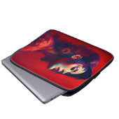 Lady in Red Laptopschutzhülle (Vorne Knopf)