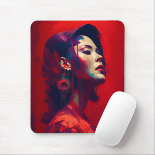 Lady in Red Mousepad