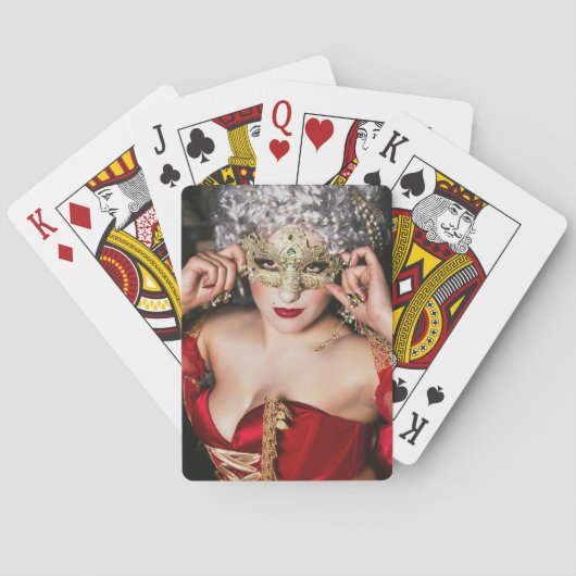 Lady in Red Play Cards, Virginia Rose Collection Spielkarten (Rückseite)