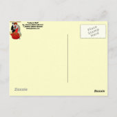 Lady in Red Postcard Postkarte (Rückseite)