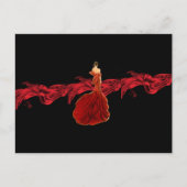 Lady in Red Postcard Postkarte (Vorderseite)