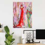 Lady in Red Poster (Heimbüro)