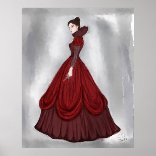 Lady in Red Poster größer (Vorne)